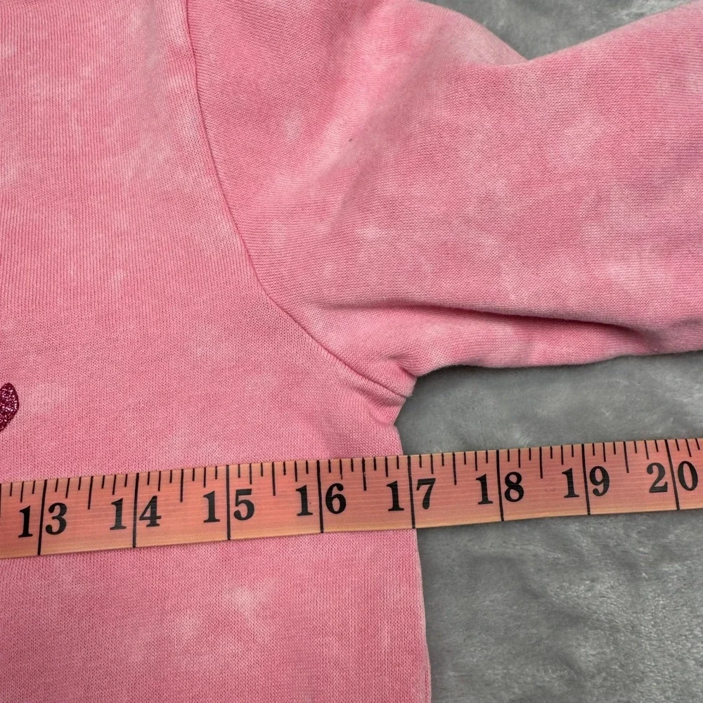 Kids Barbie Pink Tie‎ Dye Glitter Sweatshirt 10